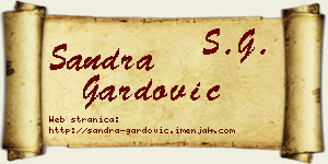 Sandra Gardović vizit kartica